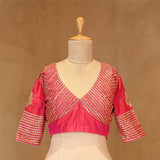 blouse, pink blouse, blouse design, bridal blouse, designer blouse, silk blouse, wedding blouse, latest blouse, brocade blouse, handloom blouse,