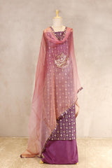 suit piece, Mauve suit piece, dress material, wedding suit, women suit set, women suit piece