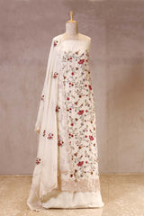 white suit set, off white suit set, salwar suits for wedding, dress material, wedding suit, women suit set, women suit piece