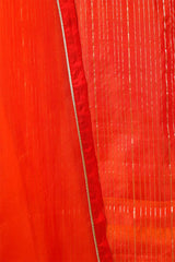 Orange Katan Silk Salwar Suit with Zardozi Work