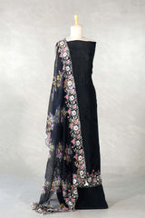 black suit set, suit set, salwar suits for wedding, dress material, wedding suit, women suit set, women suit piece