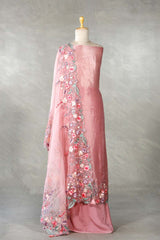 Pink suit set, Orange suit set, salwar suits for wedding, dress material, wedding suit, women suit set, women suit piece