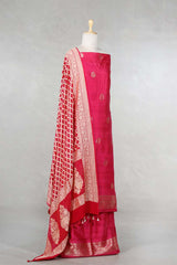 Pink Salwar Suit with Bandhani Banarasi Dupatta