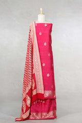Pink Salwar Suit with Bandhani Banarasi Dupatta