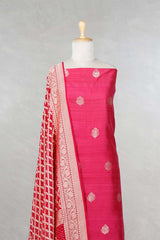 Pink Salwar Suit with Bandhani Banarasi Dupatta