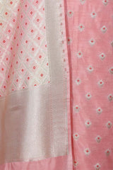 Pink Mulberry Silk Salwar Suit Set with Meenakari Work