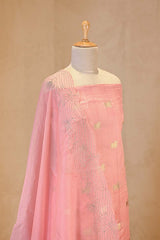 Baby Pink Chiniya Silk Salwar Suit with Pichwai Motifs