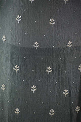 Green Grey Tissue Silk Salwar Suit with Mayur Motif Dupatta