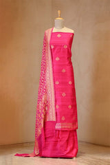 Pink Salwar Suit with Bandhani Banarasi Dupatta