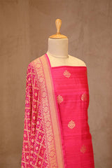 Pink Salwar Suit with Bandhani Banarasi Dupatta