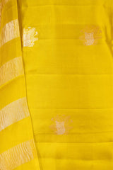Lime Green Dupion Silk Salwar Suit with Tiger Motifs and Organza Dupatta