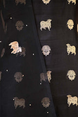 Black Salwar Suit with Pichwai Organza Dupatta
