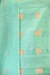Aqua Blue Salwar Suit with Pichwai Organza Dupatta