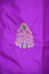Magenta Purple Banarasi Salwar Suit with Meenakari Motifs