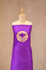 Purple Katan Silk Two Piece Salwar Suit Set