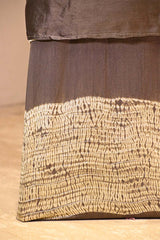 Grey Chiniya Silk Unstitched Suit with Marine Motif Embroidery