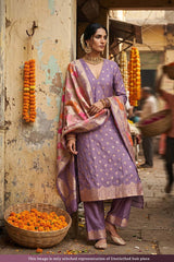 Women wearing Banarasi Rangkat Suit Piece from Chinaya Banaras, Dress material for Women, Banarasi Suit Piece, Handloom Banarasi