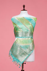 Organza Dupatta, green dupatta, Turquoise dupatta, bridal dupatta, Dupatta for women