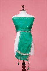 Organza Dupatta, green dupatta, bridal dupatta, Dupatta for women