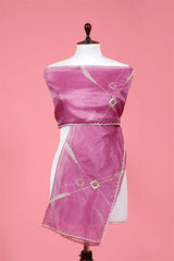 Organza Dupatta, Lavender dupatta, bridal dupatta, Dupatta for women