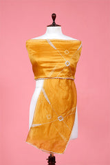 Organza Dupatta, yellow  dupatta, bridal dupatta, Dupatta for women
