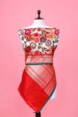 Floral Paithani Handloom Katan Silk Dupatta