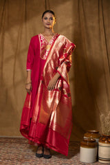 Banarasi Dupatta, Red Dupatta, Bridal Dupatta, Dupatta for women, Dupatta Design