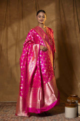 Banarasi Dupatta, Pink Dupatta, Bridal Dupatta, Dupatta for women, Dupatta Design