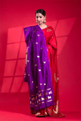 Banarasi Dupatta, purple Dupatta, Bridal Dupatta, Dupatta for women, Dupatta Design