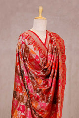 Red Banarasi Dupatta with Rangkat Traditional Work