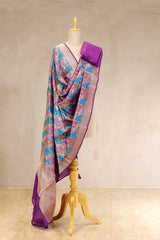 Banarasi Dupatta, Violet Dupatta, Bridal Dupatta, Dupatta for women, Dupatta Design
