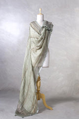 Linen Dupatta, sage green dupatta, Orange dupatta, pure linen dupatta, linen printed dupatta