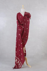 maroon dupatta, brown dupatta, banarasi dupatta, silk dupatta, wedding dupatta, indian dupatta, handloom dupatta, bridal duaptta