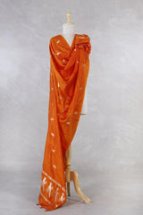Banarasi Dupatta, Orange Dupatta, Bridal Dupatta, Dupatta for women, Dupatta Design
