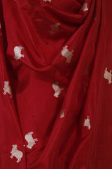 Maroon Banarasi Silk Dupatta with Aghanya Pichwai Motifs