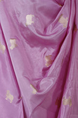 Pink Banarasi Silk Dupatta with Aghana Pichwai Motifs