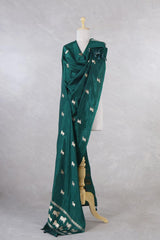 Bottle  dupatta, green dupatta, banarasi dupatta, silk dupatta, wedding dupatta, indian dupatta, handloom dupatta, bridal duaptta
