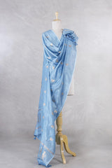 Banarasi Dupatta, sky blue Dupatta, Bridal Dupatta, Dupatta for women, Dupatta Design