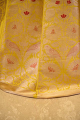 Yellow Wedding Lehenga with Floral Intricate Patterns