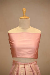 Peach Bridal Lehenga With Intricate Floral Work