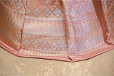 Peach Bridal Lehenga With Intricate Floral Work
