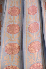 Powder Blue Banarasi Lehenga with Gold Zari Floral Motifs