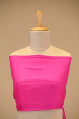 Rani Pink Banarasi Katan Silk Wedding Lehenga with Shikargah Floral Work