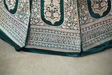 Rama Green Banarasi Bridal Lehenga with Gold Zari Work