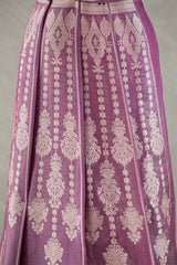 Mauve Tissue Silk Wedding Lehenga In Rajwada Style Design