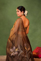 Metallic Tissue Silk Kalidar Lehenga for Bridesmaid
