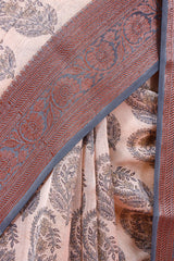 Floral Printed Chanderi Silk Saree