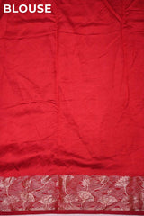 Purple Chiniya Silk Saree with Pichwai Kamdhenu Motifs