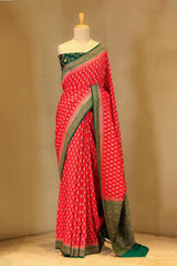 Crepe Saree, Crepe silk saree, silk saree, Red saree, wedding saree, party wear saree