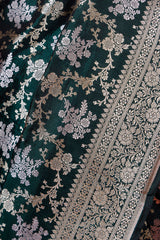 Floral Jaal Handwoven Banarasi Silk Saree - Chinaya Banaras